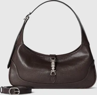 Gucci Jackie Slim Small Shoulder Bag, Brown, Leather