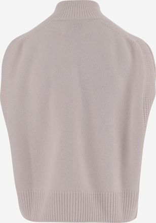SA SU PHI Womens Cashmere Sleeveless Sweater Pink