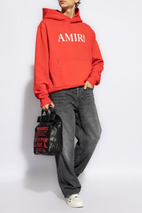 Amiri Hoodie With Logo, Mens, Red