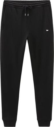 Woolrich Klassieke Zwarte Unisex Broek - Heren - Sweatpants - Zwart - S - Broeken