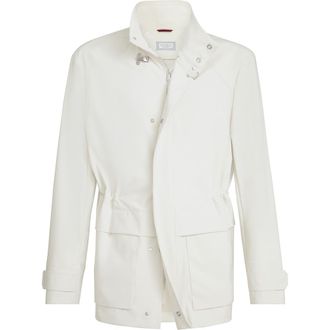 Brunello Cucinelli Field jacket in Off-White at Nordstrom, Size 54 It