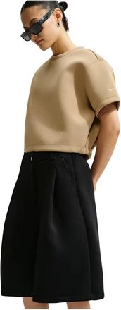 Nike Pre-Game Fleece Oversized Mid-Rise Shorts - Dames - Sport - Zwart - Maat: XS Fleece