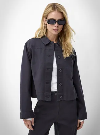 Jack & Jones Womens Katy inner pocket boxy-fit jacket