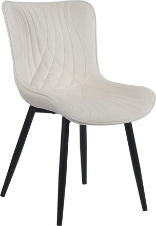 Clp Silla De Comedor Brady Crema Terciopelo
