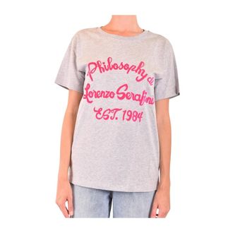 Philosophy di Lorenzo Serafini T-Shirts, female, Gray, M, Stylish T-Shirt
