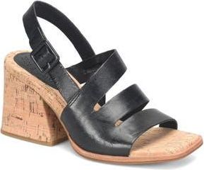 Kork-ease Cate Slingback Sandal in Black Leather at Nordstrom Rack, Size 10
