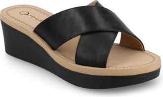 Journee Collection Women & apos;s Biara Platform Wedge Sandals