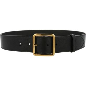 McQ by Alexander McQueen Wide Leather Belt in Black at Nordstrom Rack, Size 75