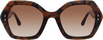 Isabel Marant Brown Shaded Geometric Ladies Sunglasses IM 0107/G/S 0WR9/HA 53