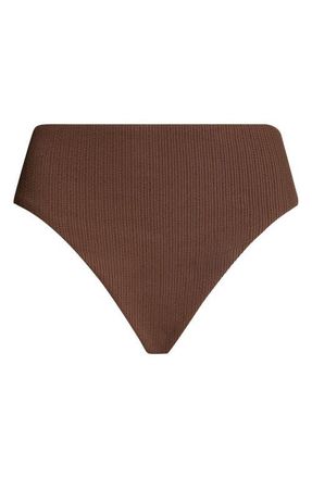 Sanctuary High Waist Bikini Bottoms in Espresso at Nordstrom, Size X-Large