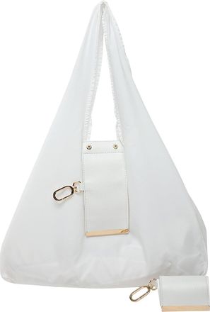 Generic Cymwer Underarm Bag with Key Ring Shopper Tote Bag for Women Ladies (White)
