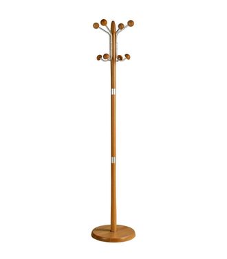 HERDASA Herdasa - Perchero Mod. 420 Herrajes En Cromo Satinado Lacado Cerezo, 180 Cm(alto)37 Cm(ancho)37 Cm(largo)
