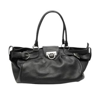 Ferragamo Pre-owned Handbags, female, Black, Size: ONE SIZE Pre-owned Handbag, Tote Bag