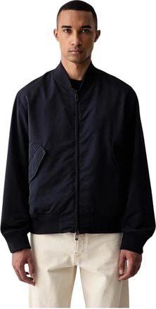 A|X Armani Exchange Reversible Bomberjack - Heren - Bomber jackets - Blauw - S - Leer - Jassen