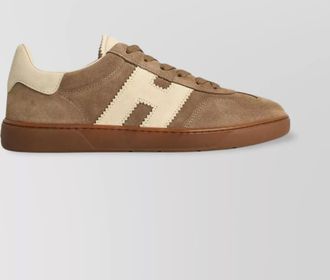 Hogan suede finish sneakers rubber sole