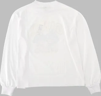 Ganni Printed Organic Cotton Sweatshirt - White