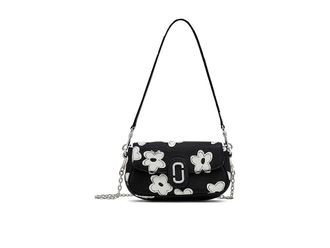 Marc Jacobs The Daisy Clover Shoulder Bag Womens Handbags Black/White, Leather