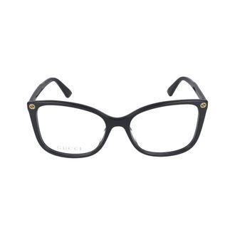 Gucci Glasses, female, Black, Size: 53 MM Gg0026O Eyeglasses