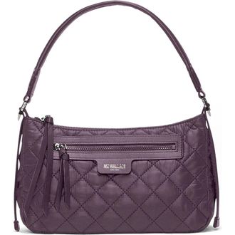 MZ Wallace Small Park Quilted Nylon Shoulder Bag in Raisin at Nordstrom