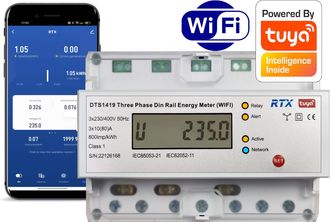 OEM Medidor De Energ&iacute;a Fotovoltaica Trif&aacute;sico Tuya Wifi De 80 A
