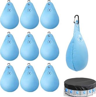 OEM 10 Unidades, Oto&ntilde;o/invierno, Forma De L&aacute;grima, Bolsa De Agua De Pvc Con Placa De Presi&oacute;n, Azul, Bolsa De Agua De Pvc Para Piscina
