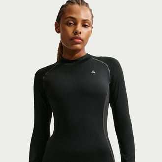 Nike Womens Nike ACG Wildsee Base Layer Long-Sleeve Top in Black | IO0229-010