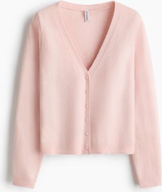 H&M Cardigan mit V-Ausschnitt - Pink
