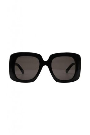 Balenciaga Shiny Black Square-Frame Sunglasses Accessories