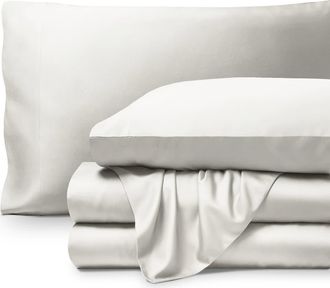 Bare Home Cooling Rayon Sheet Set - Split Head King in Cream at Nordstrom
