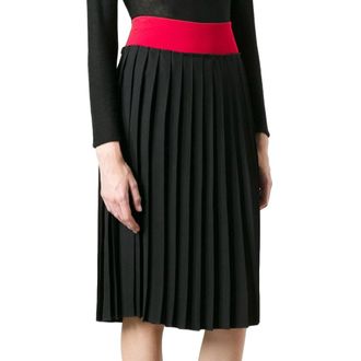 Victoria Beckham Colour-Block Pleated Midi Skirt Size XS