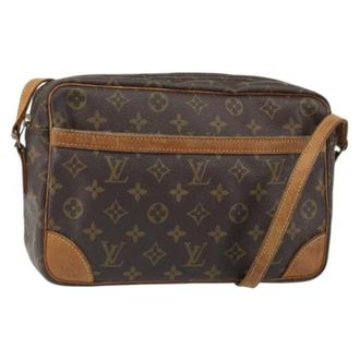 Louis Vuitton Pre-owned Cross Body Bags, female, Brown, Size: ONE SIZE Pre-owned Canvas Cross Body Bag