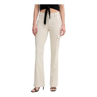Guess Flared Jeans - Dames - Bootcut Jeans - Beige - W28 L34 - Katoen - Jeans