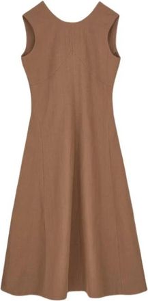 Skall Studio Antonia Dress - Dames - Casual kleedjes - Bruin - XS - Kleedjes