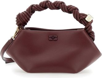 Ganni Tassen, Dames, Rood, ONE Size, Leer, Rode Bou Tas Mini