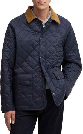 Barbour City Bedale Diamond Quilted Puffer Jacket in Navy at Nordstrom, Size Xx-Large