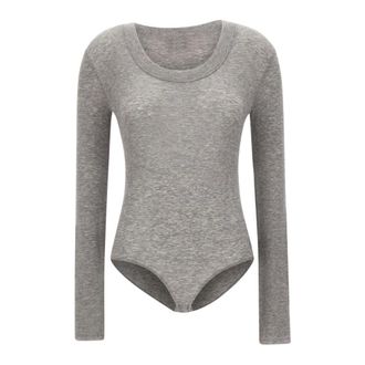 Entire studios Body de cuello redondo - Tops - Mujer - Gris - 2XS