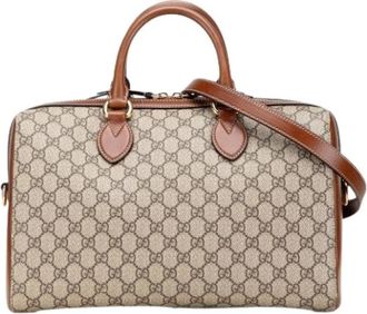 Gucci Pre-owned Handbags, female, Brown, Size: ONE SIZE Pre-owned Satchel