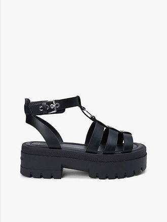 Tommy Hilfiger Leather Chunky Cleat Fisherman Sandals