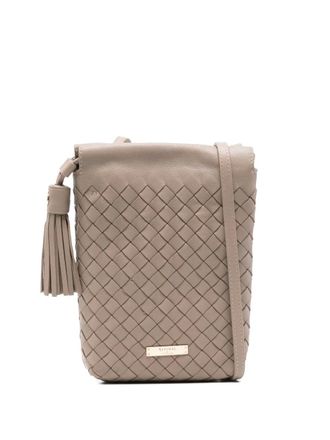 Aspinal of London Hudson mini crossbody bag - women - Leather - One Size - Grey