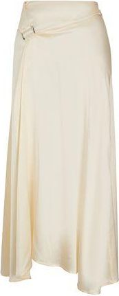 8 by YOOX SILK GATHERED MAXI SKIRT