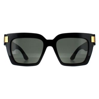 Gucci Square Womens Black with Gold Grey GG1689S - One Size