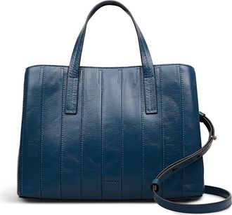 Radley London Dukes Place - Stripe Medium Ziptop Satchel Bag in Utility at Nordstrom