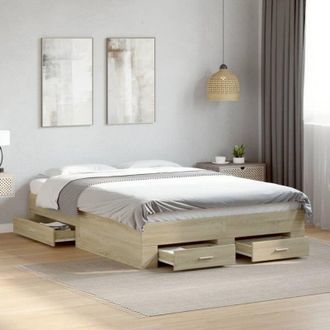vidaXL vidaXL Giroletto Cassetti Rovere Sonoma 120x190 cm Legno Multistrato