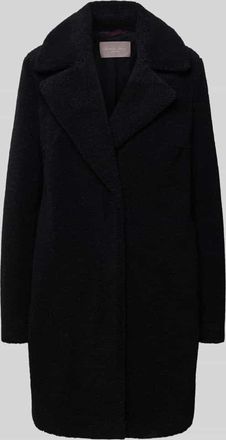 Christian Berg Mantel aus Teddyfell mit Reverskragen in Black, Gr&ouml;&szlig;e 44