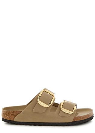 Birkenstock Arizona Leather Sliders - Light Brown - 39 (IT39/ UK6)