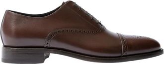 Scarosso Silvio Oxfords - Heren - Nette schoenen - Bruin - 40 1/2 EU - Leer - Schoenen