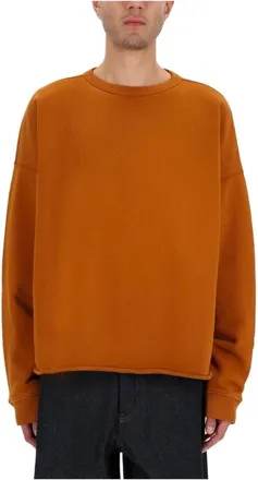 Ymc You Must Create Studio Sweatshirt - Heren - Truien - Oranje - Maat: L Katoen