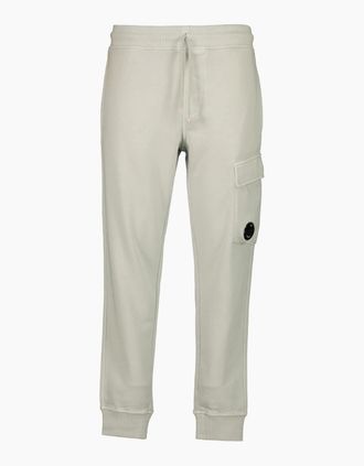 C.P. Company Mens Resist Dyed Diagonal Fleece Lens Sweatpants - Blue Fox - Size: XS