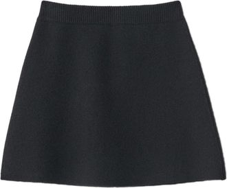 Lisa Yang Rokken, Dames, Zwart, S, Kasjmier, Gebreide Kasjmier Minirok