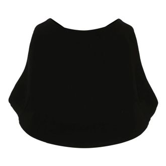 Gauch&egrave;re Tops, Dames, Zwart, S, Polyester, Mouwloze Crop Top